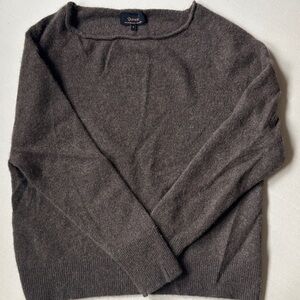 Quince Women's Crewneck Sweater in Dark Brown